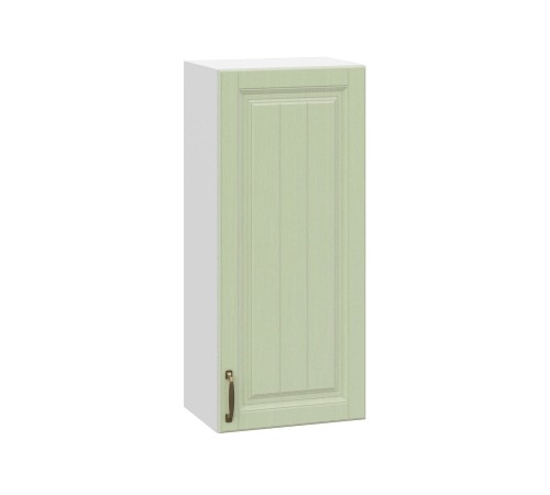 Прованс Шкаф 1 дв 30х91,2 см, белый/белый текстурный