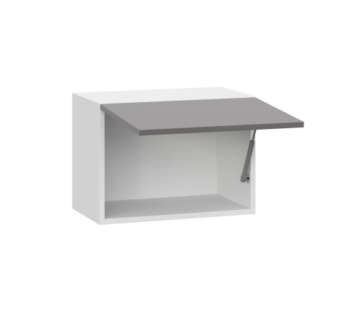 Модерн Шкаф антресольный 1 дв 50х36 см, белый/грей