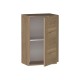 Сити Шкаф 1 дверь 45 см, дуб галифакс