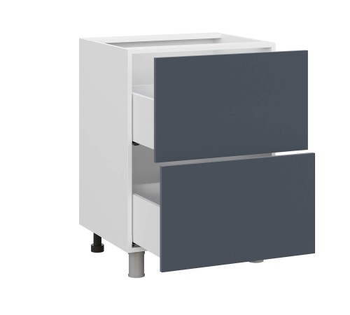 Модерн Стол 2 ящ 60х82,4 см, белый/океания