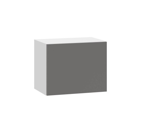 Модерн Шкаф антресольный 1 дв 45х36 см, белый/грей