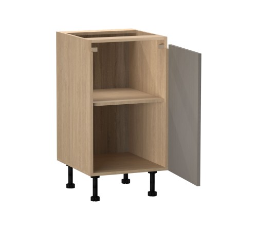 Женева Стол 1 дверь 45 см, дуб палермо/серый камень