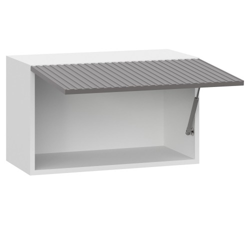 Стайл Навесной шкаф антресольный 1 дв 60х36 см, белый/грей Стайл Навесной шкаф антресольный 1 дв 60х36 см, белый/грей