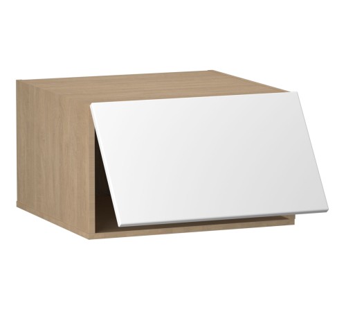 Женева Шкаф антресольный глубокий 1 дверь 60 см, дуб палермо/серый камень