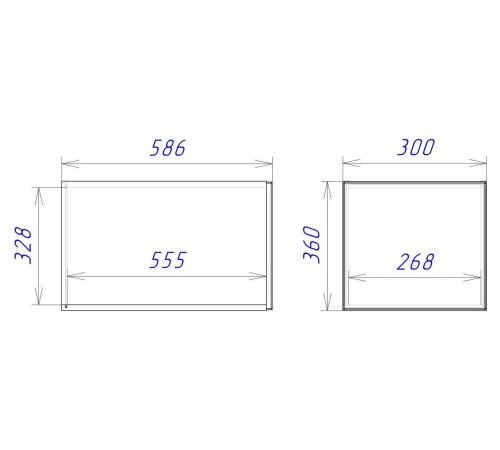 Женева Шкаф антресольный глубокий 1 дверь 60 см, дуб палермо/серый камень