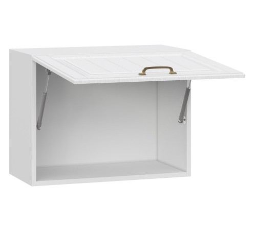 Прованс Шкаф навесной антресольный 1 дв 60х45,6 см, белый/белый текстурный