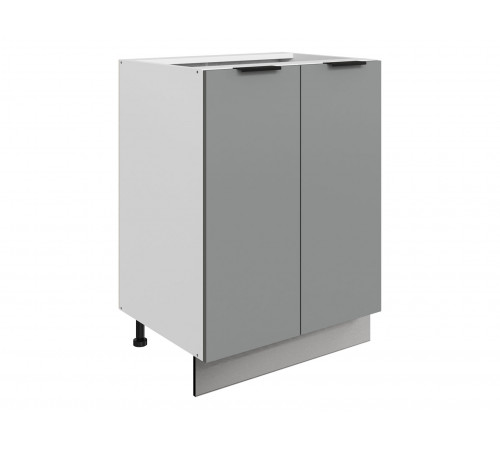 Стоун Стол 2 дв 60х82 см, белый/оникс софттач