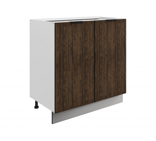 Стоун Стол 2 дв 80х82 см, белый/палисандр