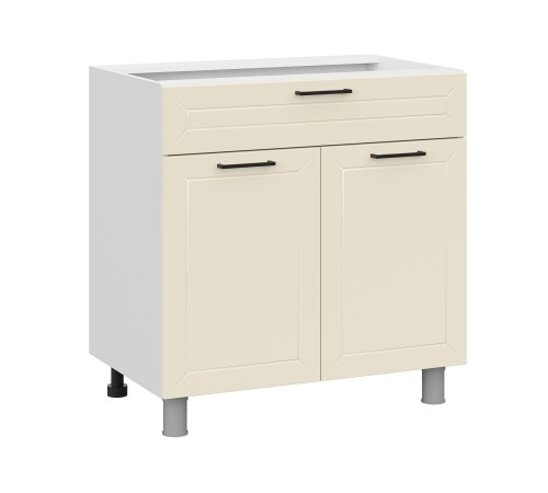 Вектор Стол 2 дв 1 ящ 80х82,4 см, белый/магнолия