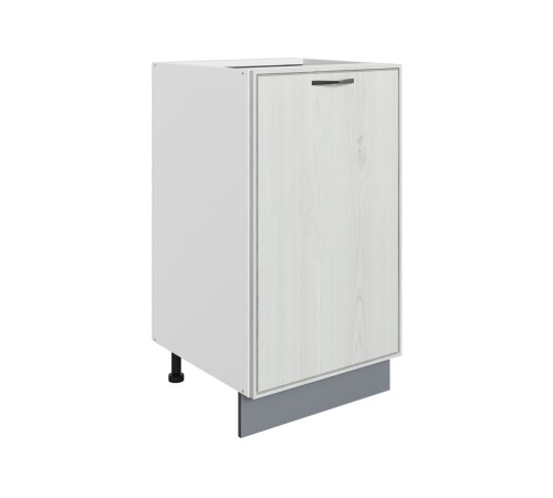 Монако Стол 1 дв 45х82 см, белый/дуб белый матовый