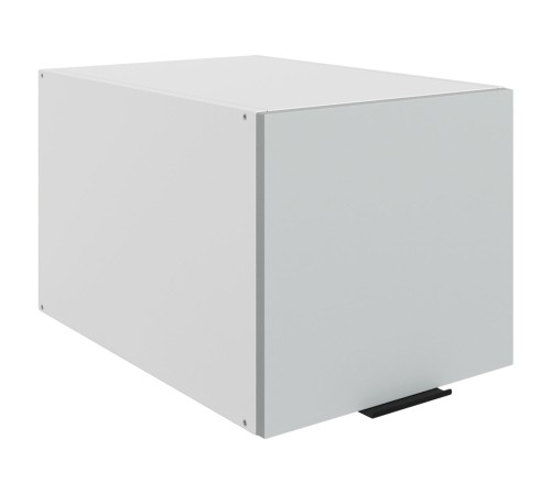 Стоун Шкаф навесной антресольный глубокий 1 дв 40х36х56,6 см, белый/лайт грей софттач