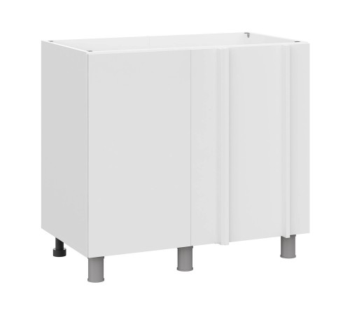 Модерн Стол угловой 1 дв 90х82,4 см, белый/бланж