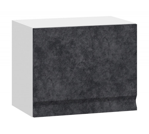 Вельвет Шкаф навесной антресольный 1 дв 45х36 см, белый/бетон графит