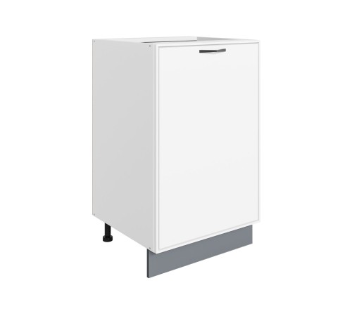 Монако Стол 1 дв 50х82 см, белый/милк матовый