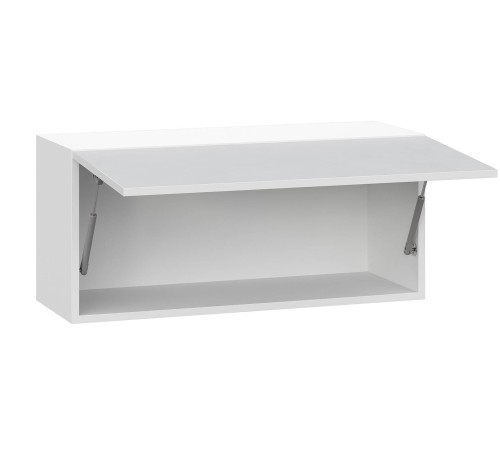 Модерн Шкаф антресольный 1 дв 80х36 см, белый/нео