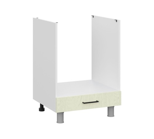 Грейвуд Стол под духовку 60х82,4 см, белый/дуб кремовый матовый