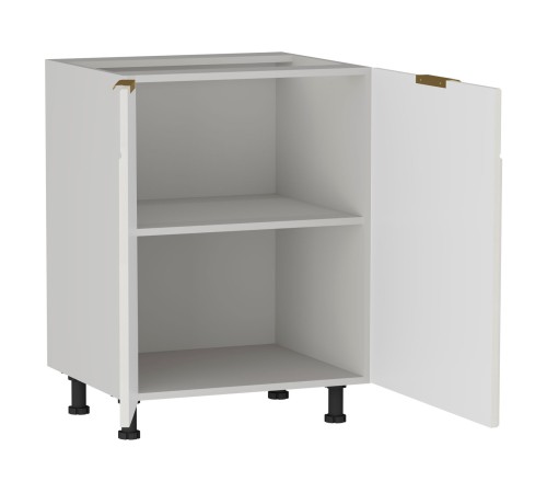 Берта Стол 2 дв 60х82 см 25308, серый/белый