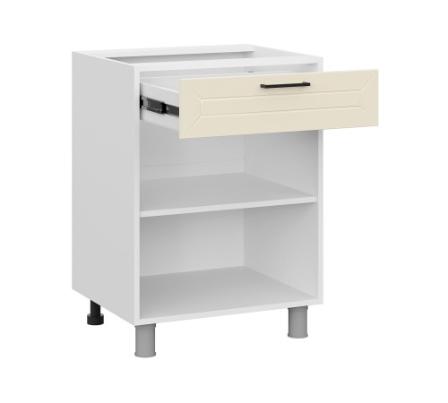 Вектор Стол 2 дв 1 ящ 60х82,4 см, белый/магнолия