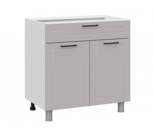 Вектор Стол 2 дв 1 ящ 80х82,4 см, белый/нео