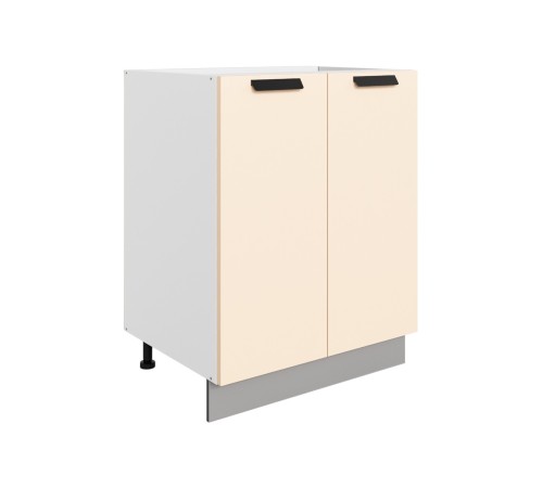 Джаз Стол под мойку 2 дв 60х82 см, белый/крем