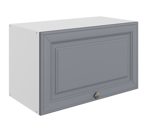 Мишель Шкаф навесной антресольный 1 дв 60х36 см, белый/серый