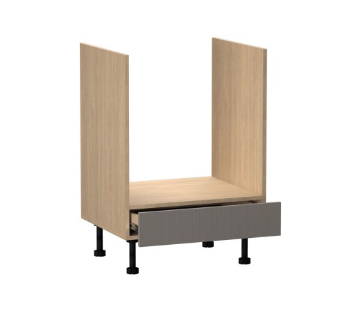 Женева Стол под духовой шкаф 60 см, дуб палермо/серый камень