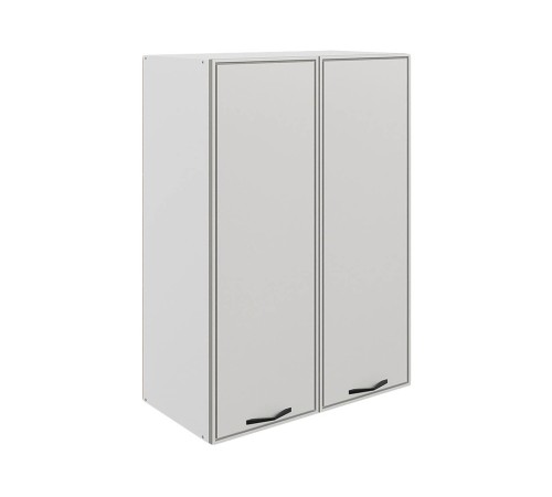 Монако Шкаф навесной 2 дв 60х90 см, белый/маус матовый