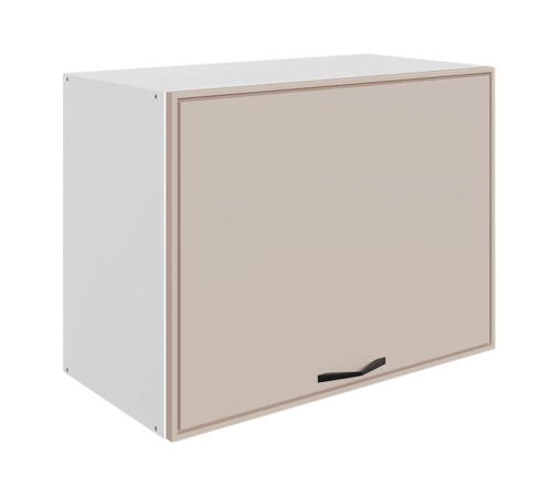 Монако Шкаф навесной антресольный 1 дв 60х45 см, белый/фрапучино матовый