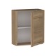 Сити Шкаф 1 дверь 60 см, дуб галифакс