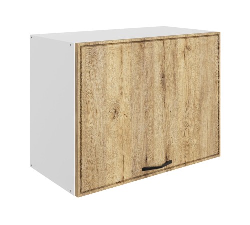 Монако Шкаф навесной антресольный 1 дв 60х45 см, белый/дуб европейский матовый