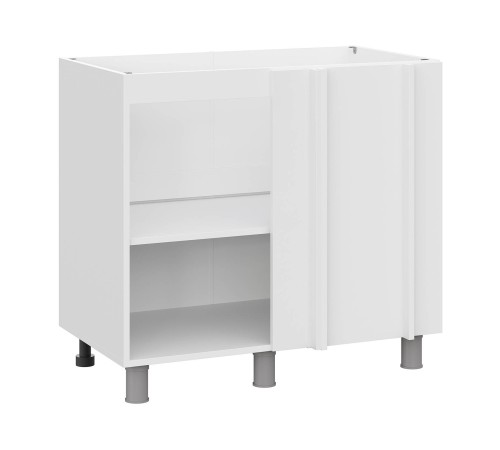 Модерн Стол угловой 1 дв 90х82,4 см, белый/бланж