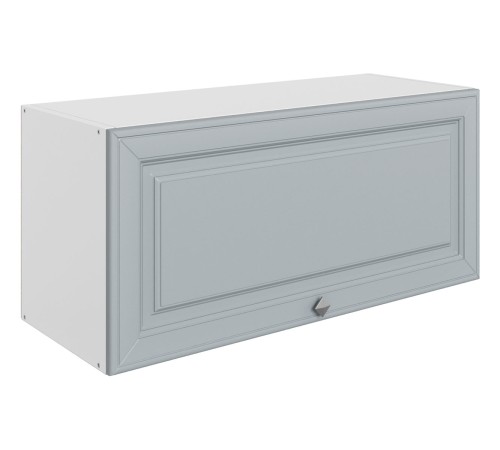 Мишель Шкаф навесной антресольный 1 дв 80х36 см, белый/сизый