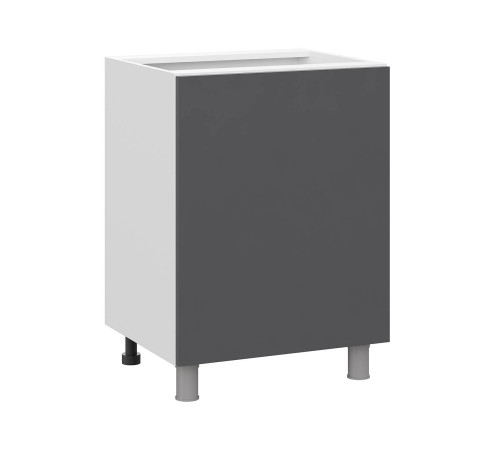 Модерн Стол 1 дв 60х82,4 см, белый/графит