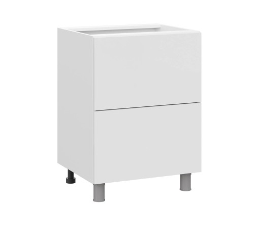 Модерн Стол 2 ящ 60х82,4 см, белый/бланж