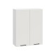 Вектор Шкаф 1 дв 30х91,2 см, белый/базальт