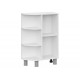 Вектор Стол торцевой полуоткрытый 1 дв 30х82,4х54 см, белый/грей