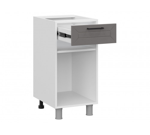 Вектор Стол 1 дв 1 ящ 40х82,4 см, белый/грей