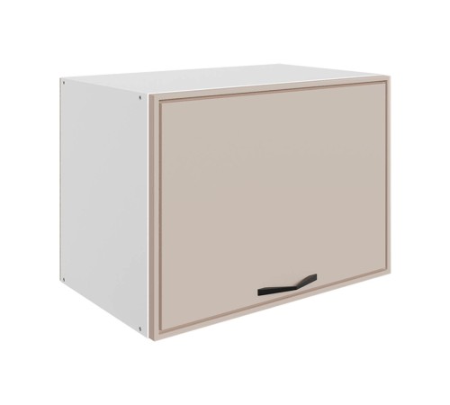 Монако Шкаф навесной антресольный 1 дв 50х36 см, белый/фрапучино матовый