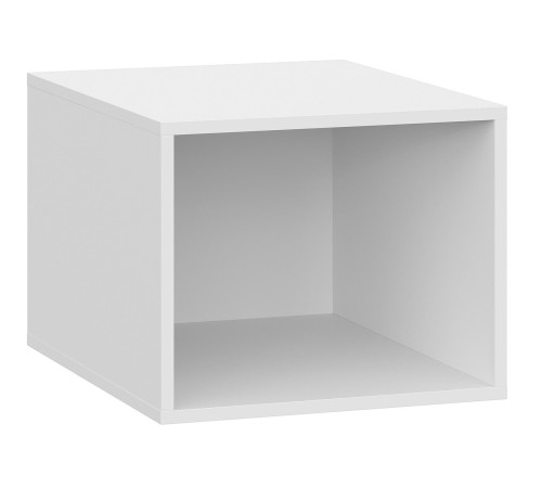 Вельвет Шкаф глубокий 1 дв 45х36х56,2 см, белый/бетон снежный