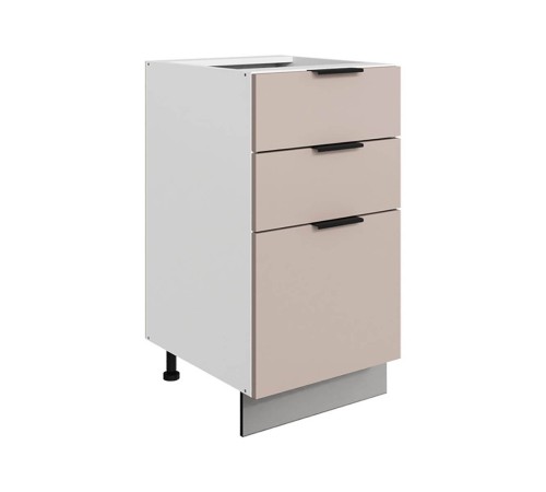 Стоун Стол с ящиками 3 ящ Старт 40х82 см, белый/грей софттач