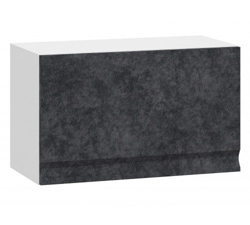Вельвет Шкаф навесной антресольный 1 дв 60х36 см, белый/бетон графит