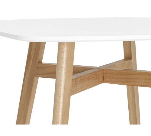УТ000005563 Кухонный стол Таргет 80, белый/бук
