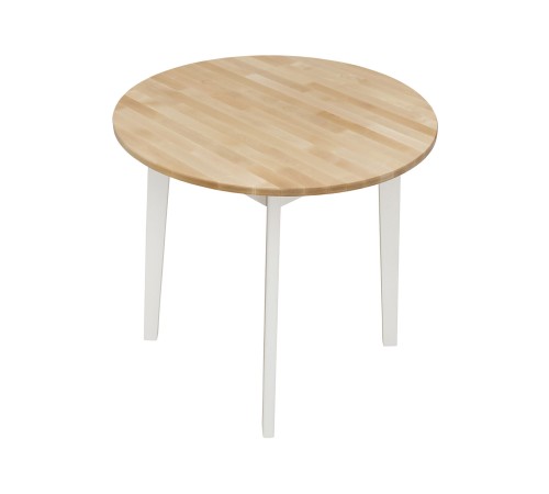 2000025993002 Кухонный стол Джино, массив березы/белый