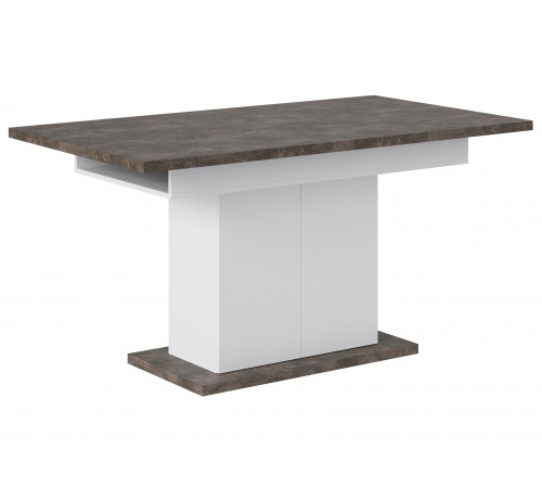 Кухонный стол Донателло, цемент темный/белый