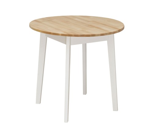 2000025993002 Кухонный стол Джино, массив березы/белый