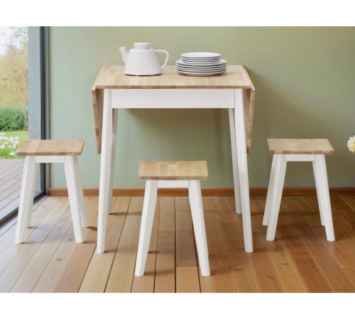 2000026003724 Кухонный стол Донато, массив березы/белый