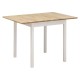 2000025997772 Кухонный стол Карло малый, массив березы/белый