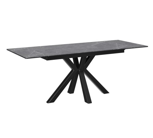 Кухонный стол Мэджик / Стенли, черный мрамор/черный