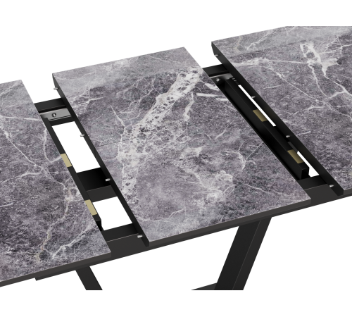 Кухонный стол Даррен / Луи, мрамор серый/черный