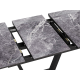Кухонный стол Даррен / Луи, мрамор серый/черный